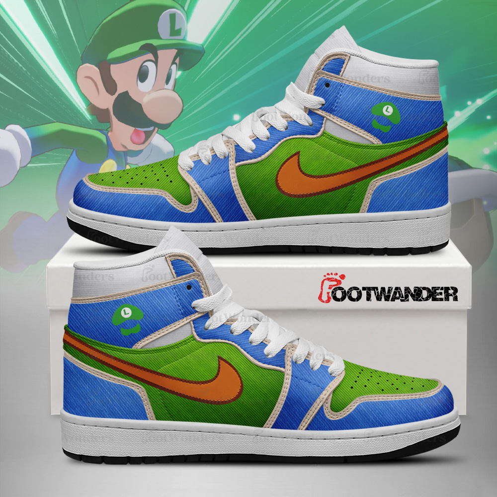 Luigi Super Mario AJ1 Shoes