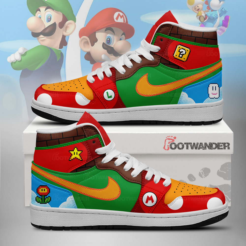 Mario and Luigi - Super Mario AJ1 Shoes