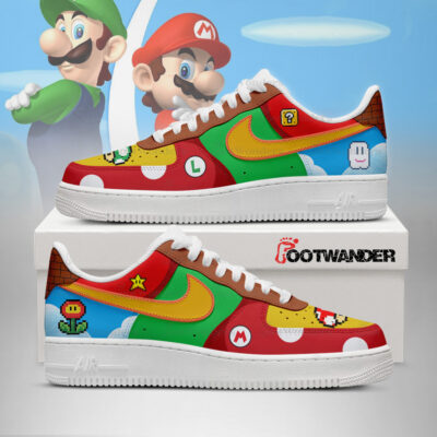 Mario and Luigi Super Mario AF1 Shoes