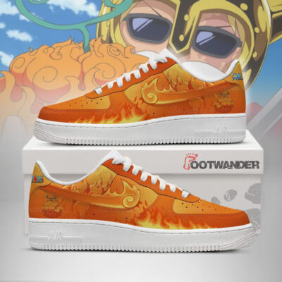 Mera Mera No Mi - One Piece AF1 Shoes