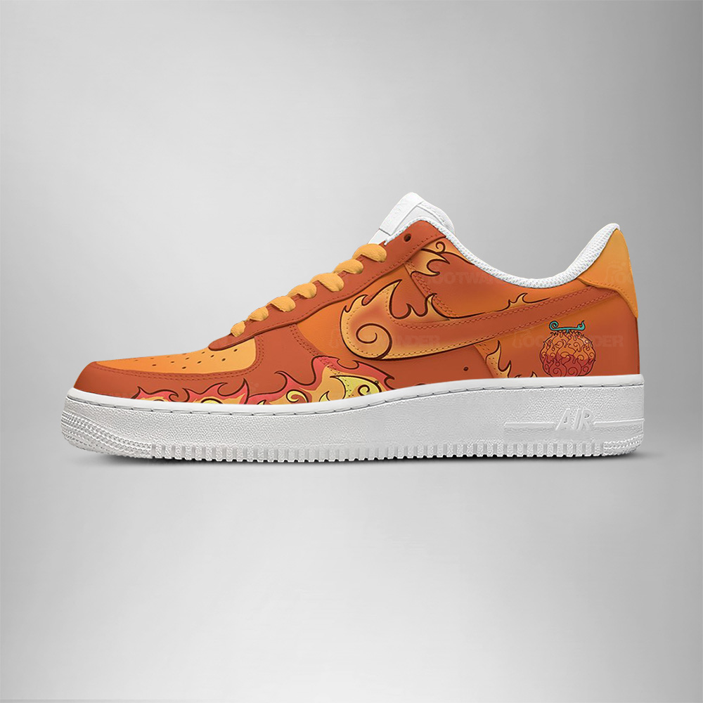 Mera Mera No Mi - One Piece AF1 Shoes - Image 3