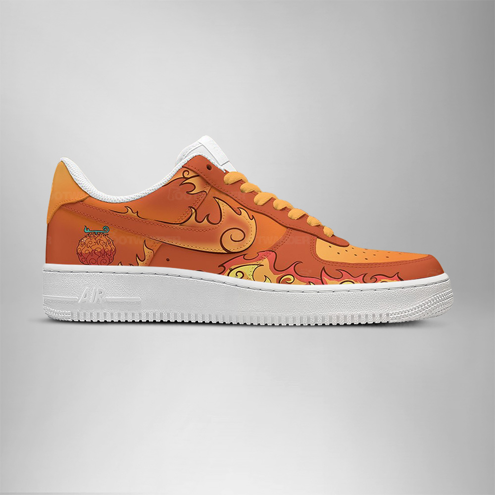 Mera Mera No Mi - One Piece AF1 Shoes - Image 2