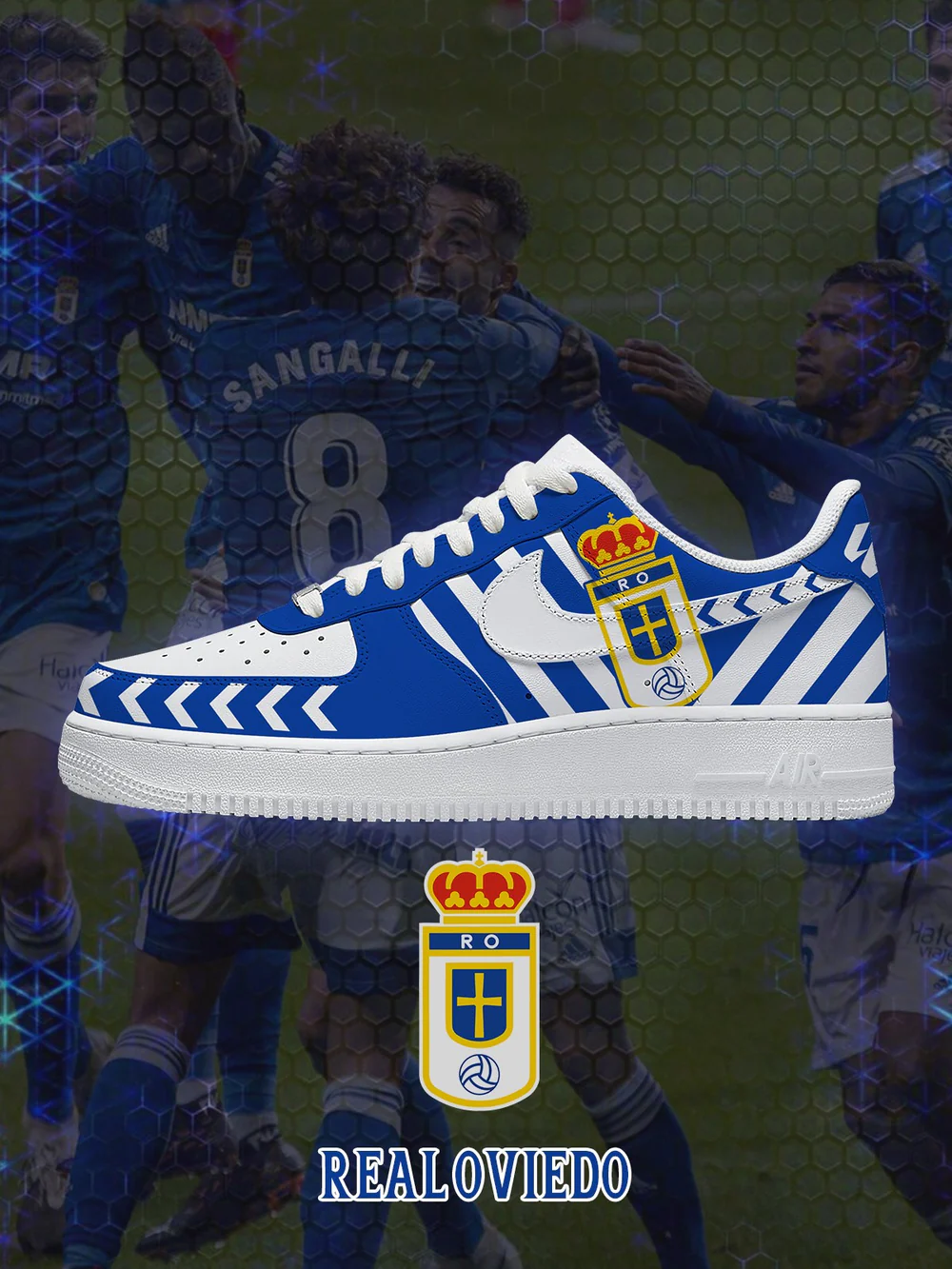 Real Oviedo - La Liga AF1 Shoes