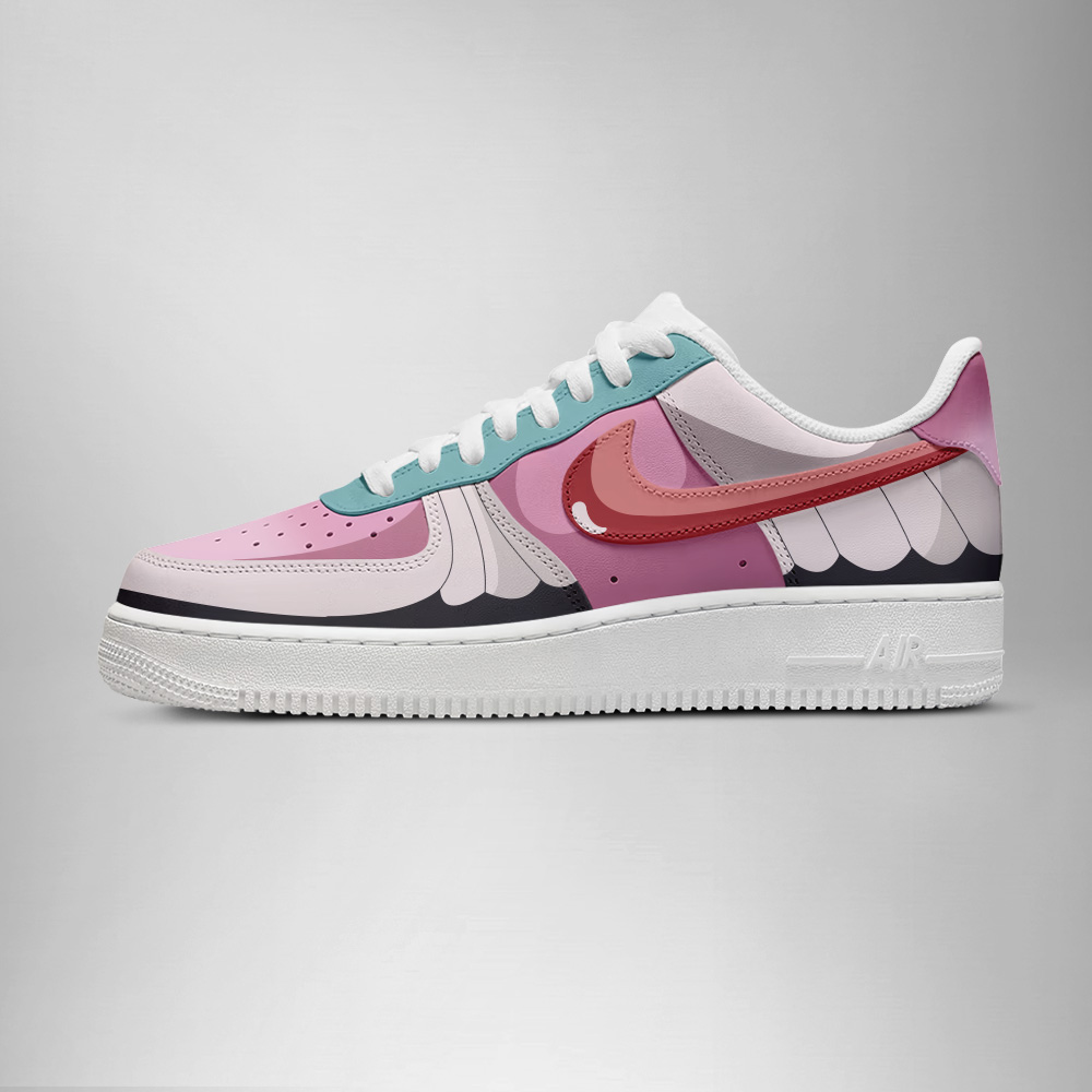 Pink Butterfree - Pokemon Shiny AF1 Shoes - Image 3