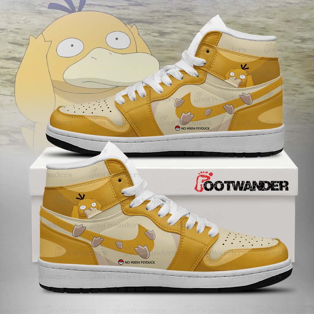 Psyduck V2 - Pokemon Shiny AJ1 Shoes