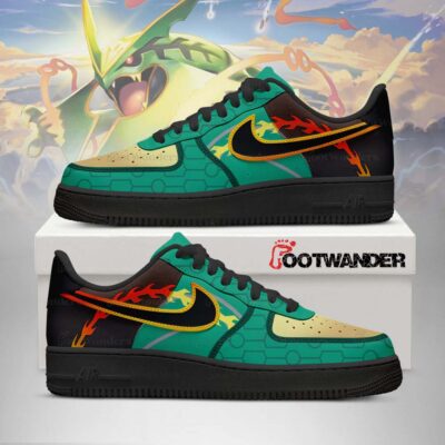 Rayquaza Mega - Pokemon Shiny AF1 Shoes