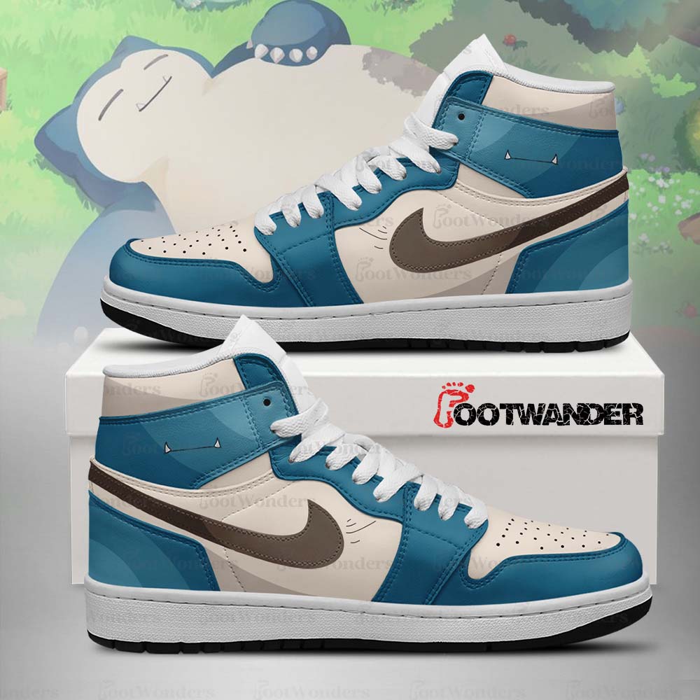 Snorlax - Pokemon Shiny AJ1 Shoes