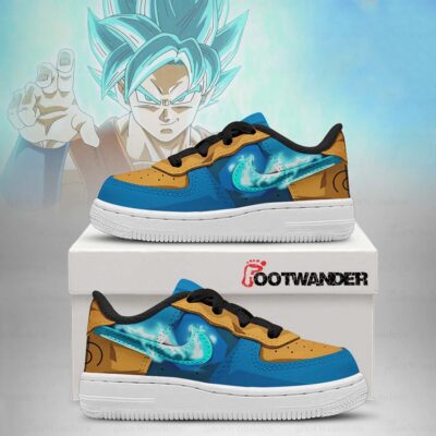 Son Goku Super Saiyan Blue - Dragon Ball AF1 Shoes