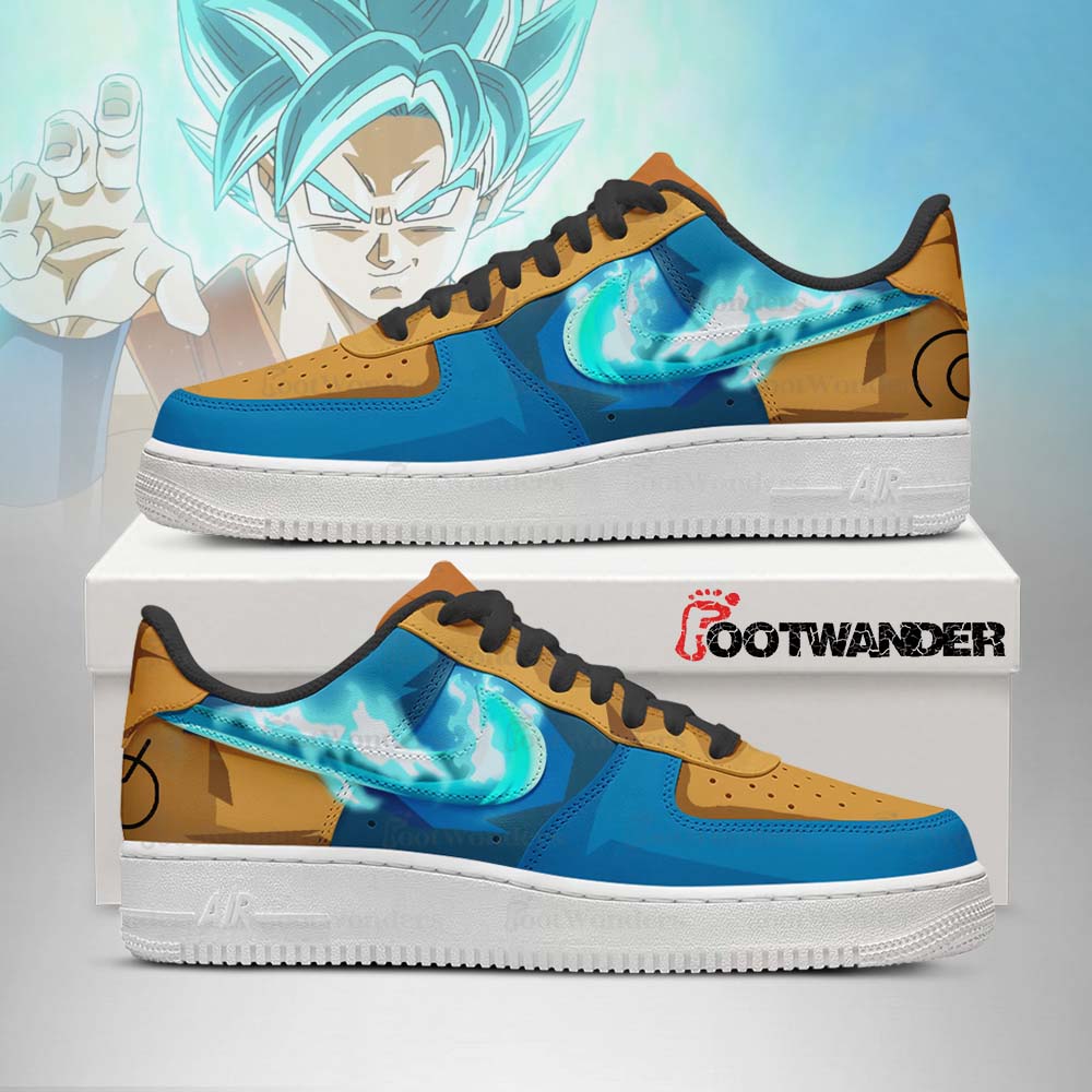 Son Goku Super Saiyan Blue - Dragon Ball AF1 Shoes