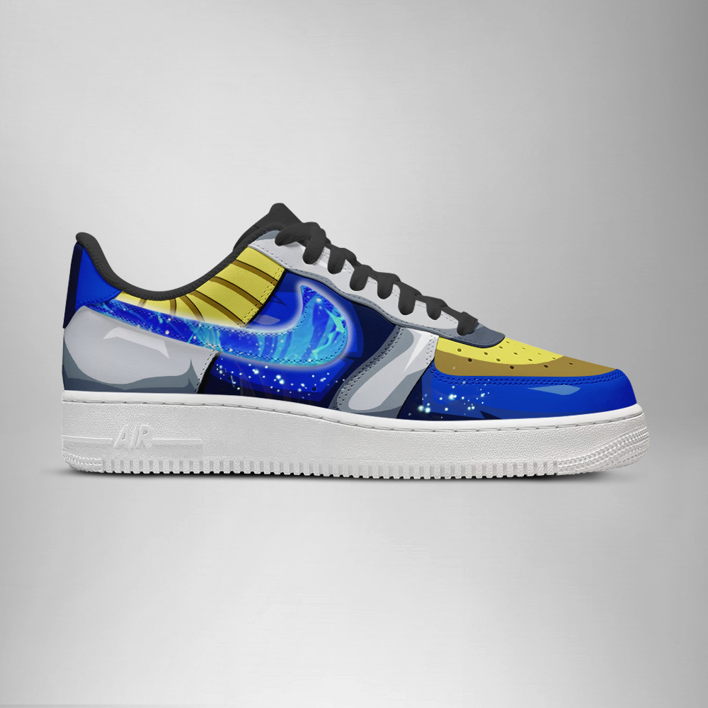 Vegeta Perfected Super Saiyan Blue - Dragon Ball AF1 Shoes - Image 2