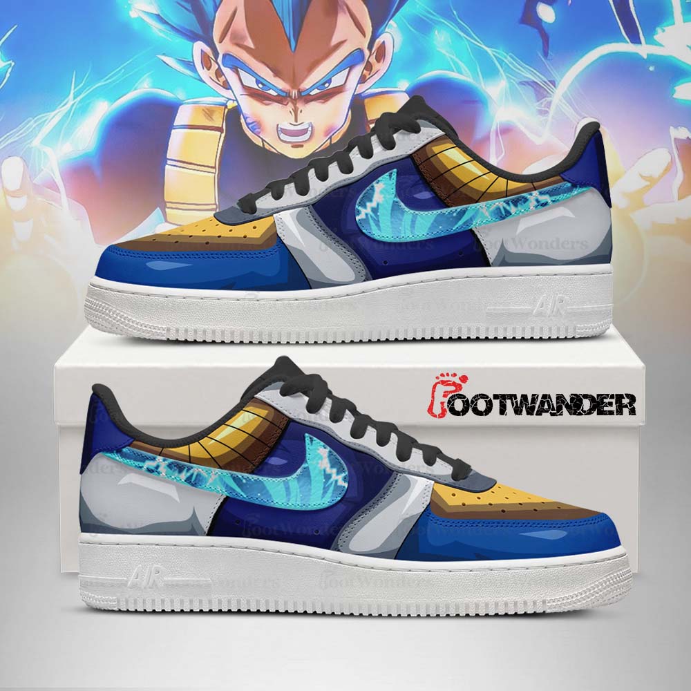 Vegeta Super Saiyan Blue - Dragon Ball AF1 Shoes