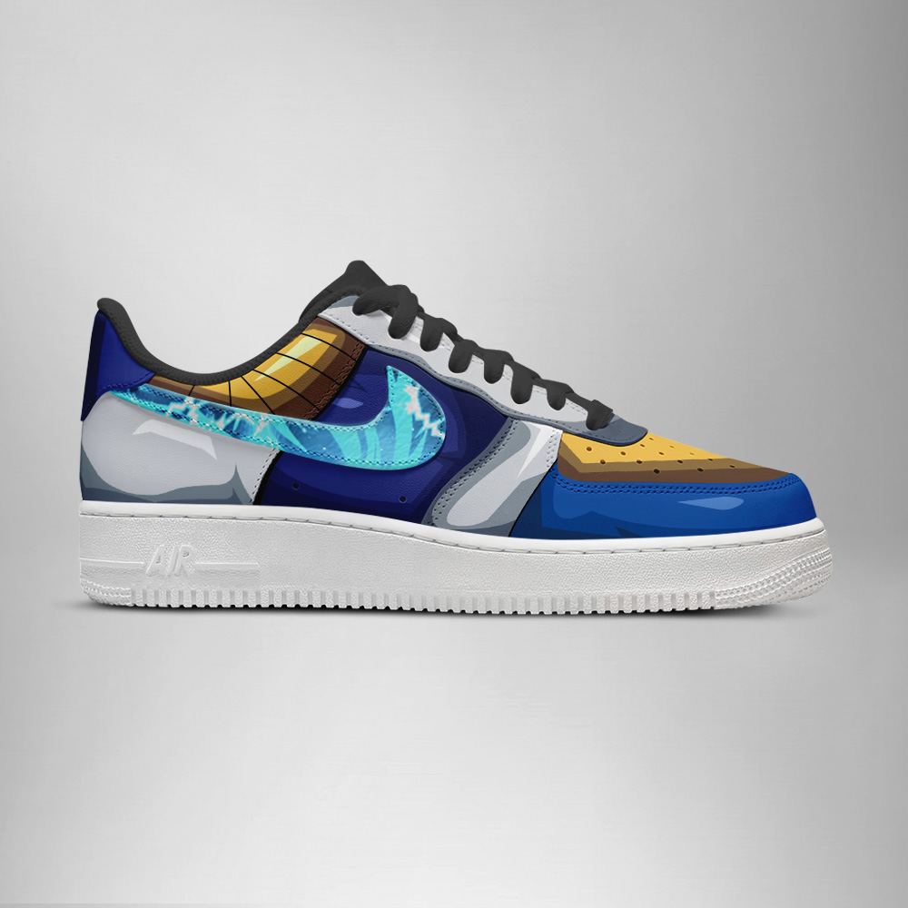 Vegeta Super Saiyan Blue - Dragon Ball AF1 Shoes - Image 3