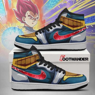 Vegeta Super Saiyan God - Dragon Ball AJ1 Shoes