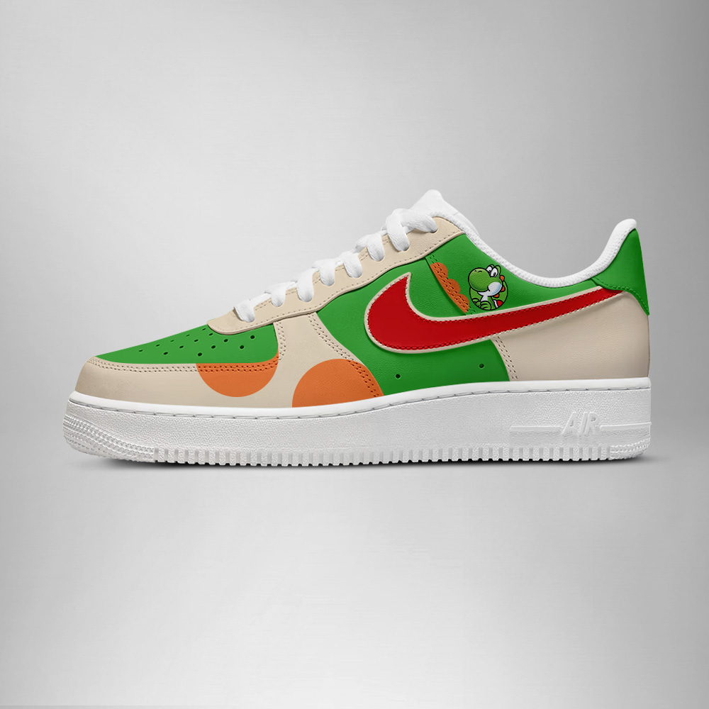Yoshi Super Mario AF1 Shoes - Image 3