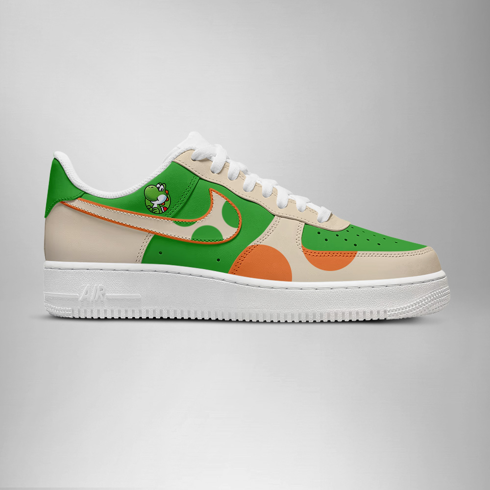 Yoshi Super Mario AF1 Shoes - Image 2