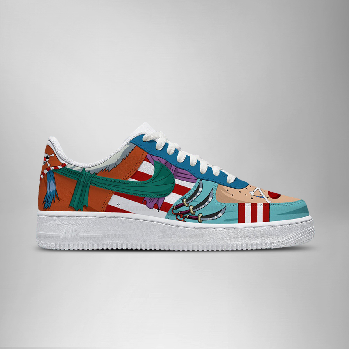 black beard - One Piece AF1 Shoes - Image 3