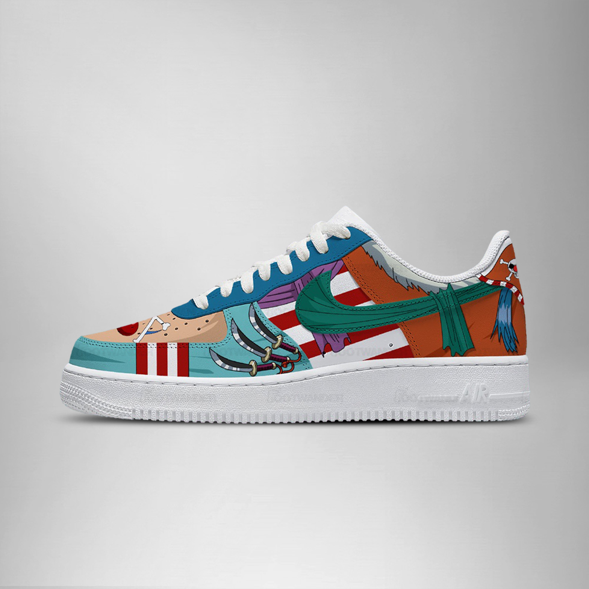 black beard - One Piece AF1 Shoes - Image 2