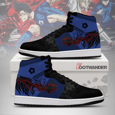 Shoei Baro Blue Lock AJ1 Shoes