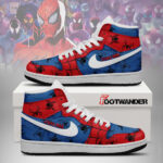 Spiderman Pattern AJ1 Shoes