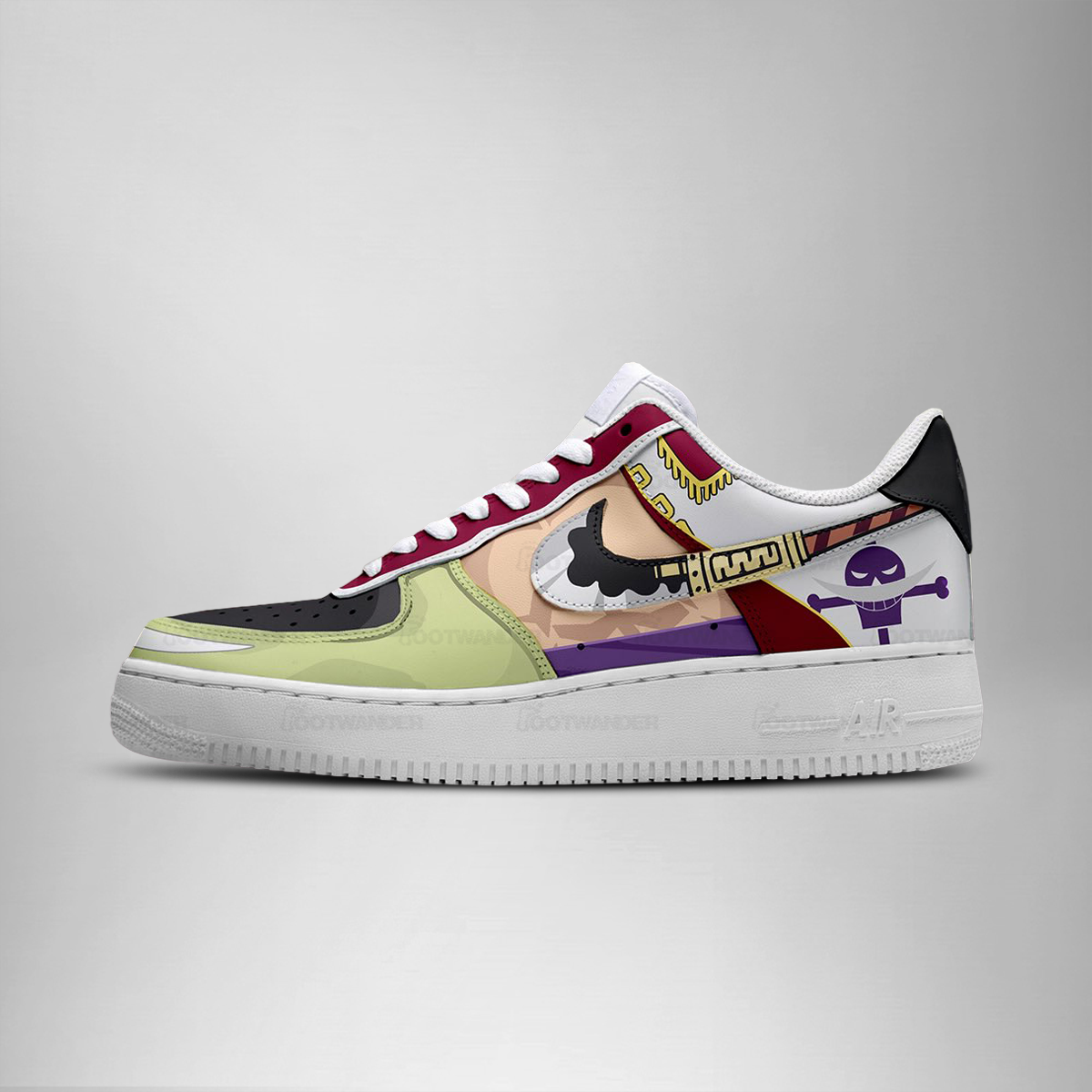 white beard - One Piece AF1 Shoes - Image 2
