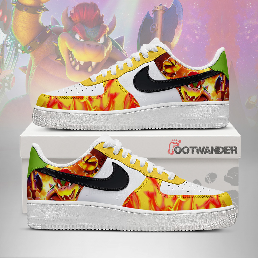 Bowser Galaxy - Super Mario AF1 Shoes