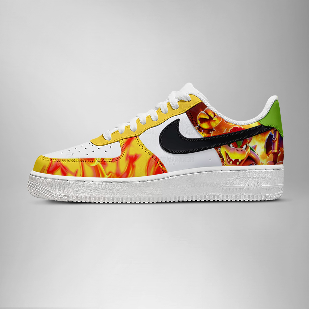 Bowser Galaxy - Super Mario AF1 Shoes - Image 3
