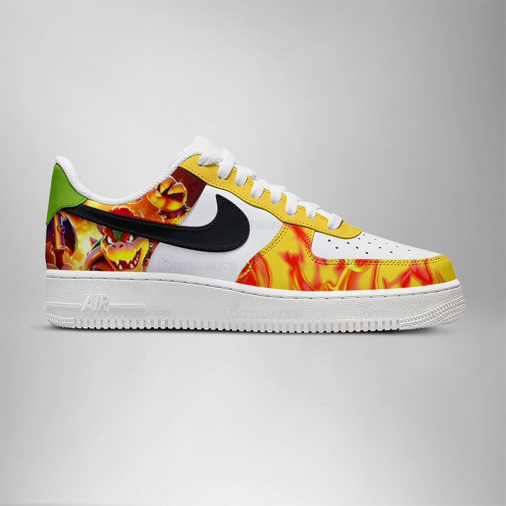 Bowser Galaxy - Super Mario AF1 Shoes - Image 2