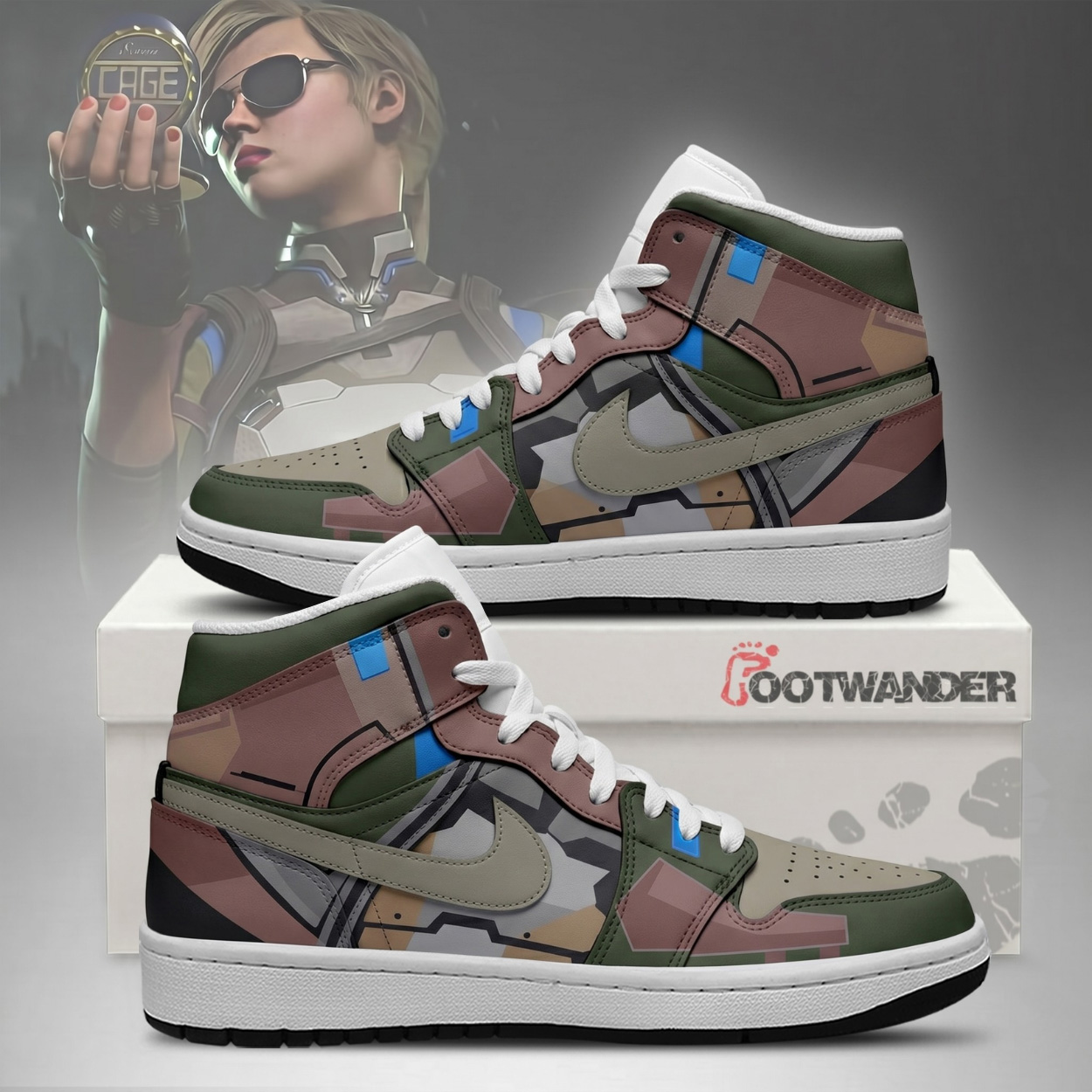 Cassie Cage - Mortal Kombat AJ1 Shoes