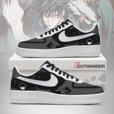 Megumi Fushiguro - Jujutsu Kaisen AF1 Embossed Logo Sneakers