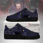 Megumi Fushiguro - Jujutsu Kaisen AF1 Embossed Logo Sneakers