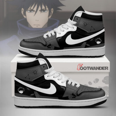 Megumi Fushiguro - Jujutsu Kaisen AJ1 Embossed Logo Sneakers