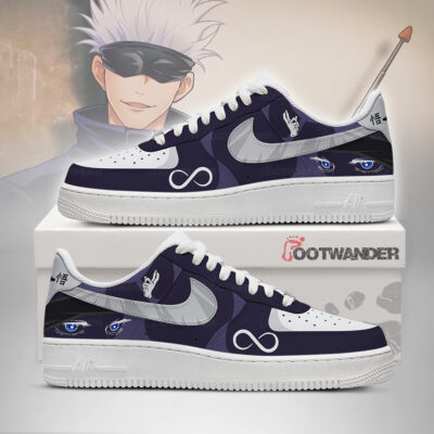 Gojo - Jujutsu Kaisen AF1 Embossed Logo Sneakers