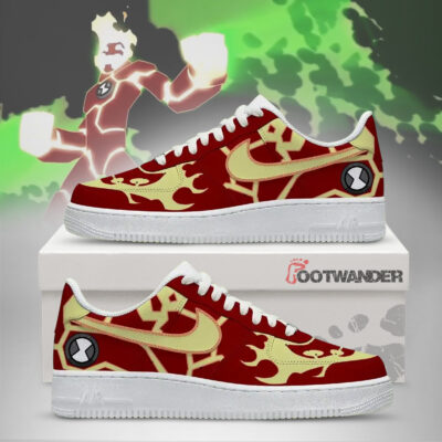 Heatblast - Ben 10 AF1 Shoes