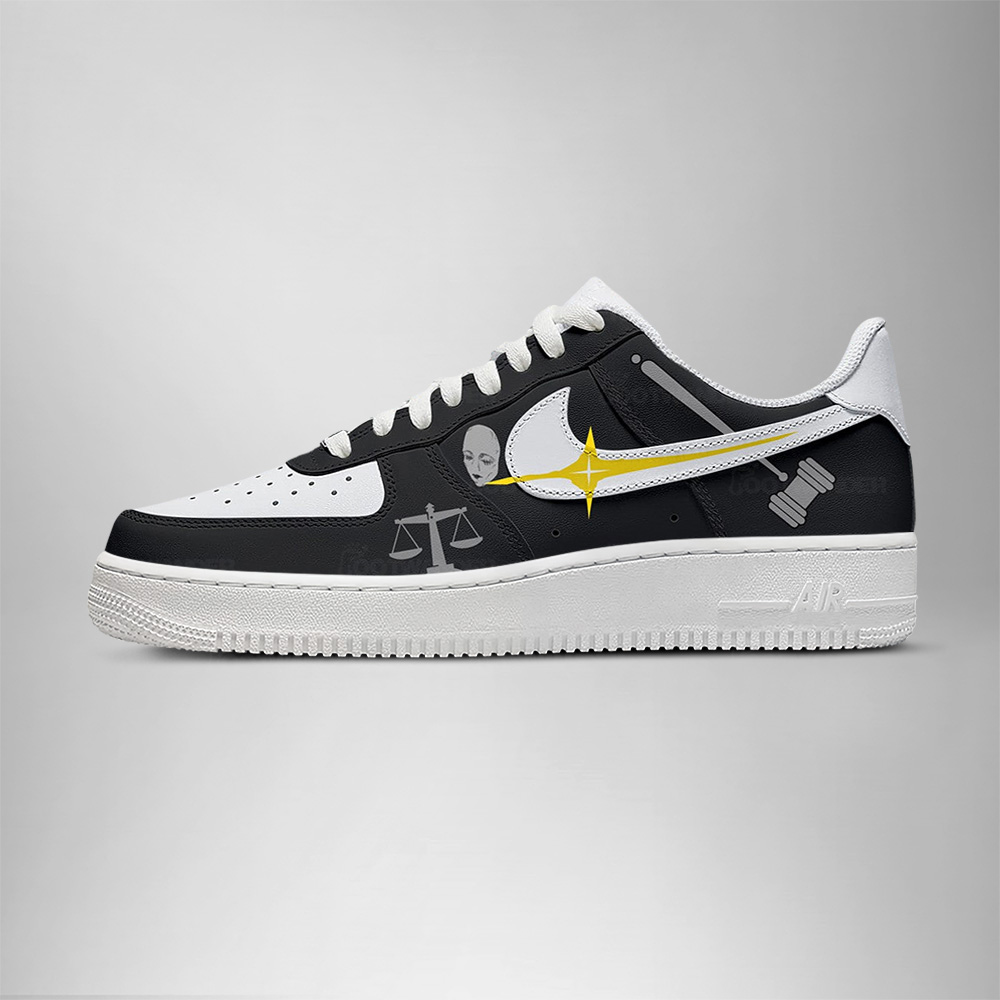 Higuruma - Jujutsu Kaisen AF1 Embossed Logo Sneakers - Image 3