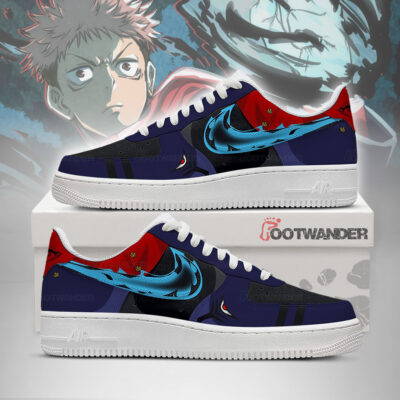 Yuji Itadori - Jujutsu Kaisen AF1 Embossed Logo Sneakers