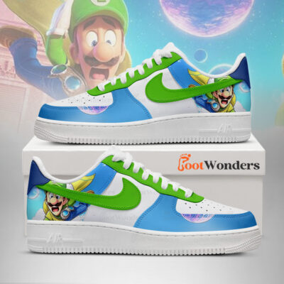 Luigi Galaxy - Super Mario AF1 Shoes