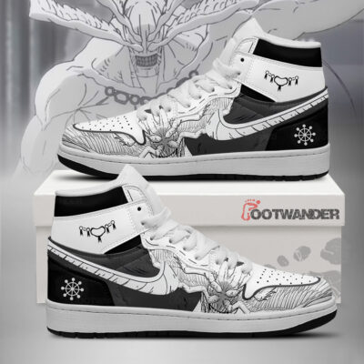 Mahoraga - Jujutsu Kaisen AJ1 Embossed Logo Sneakers