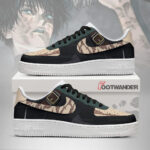 Maki - Jujutsu Kaisen AF1 Embossed Logo Sneakers