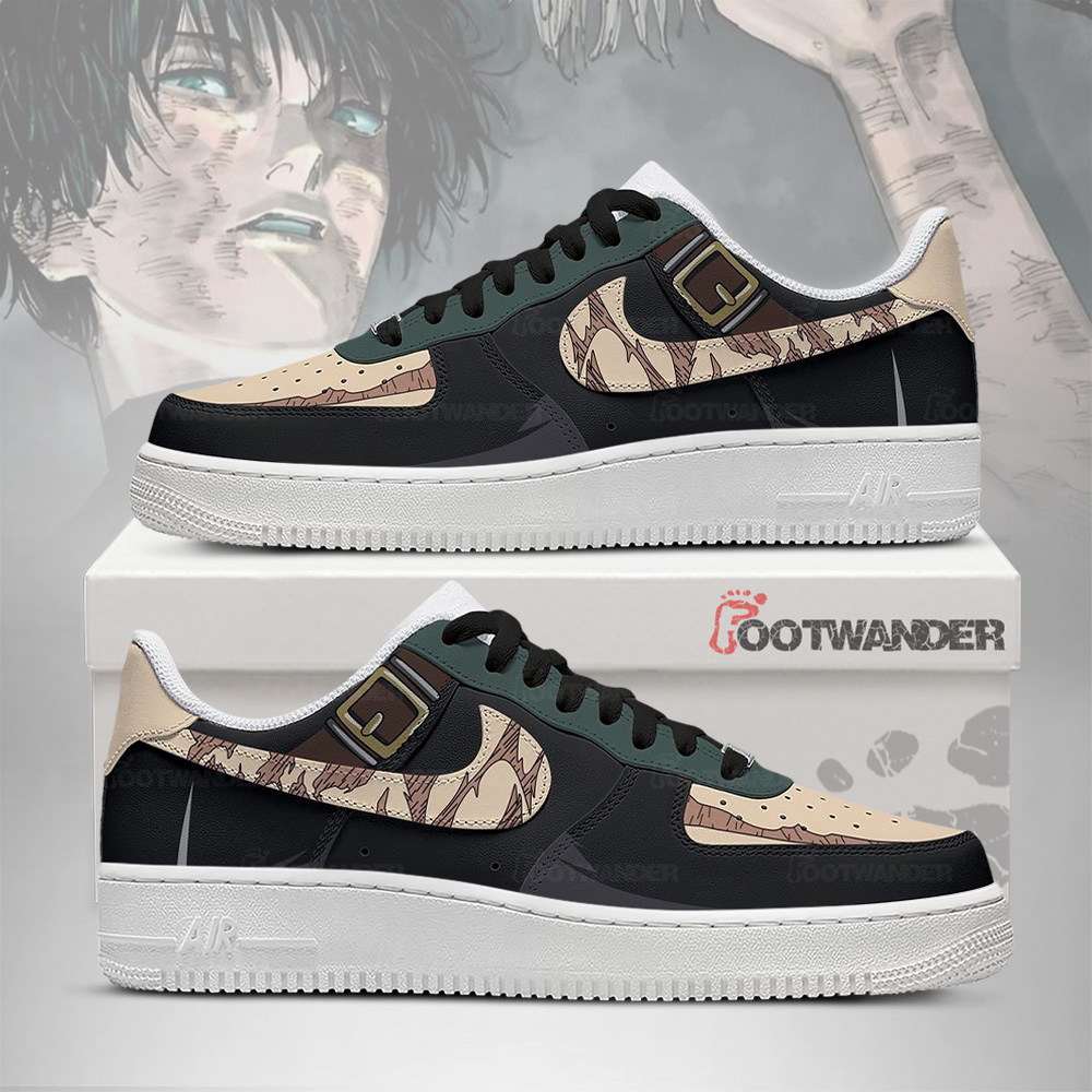 Maki - Jujutsu Kaisen AF1 Embossed Logo Sneakers