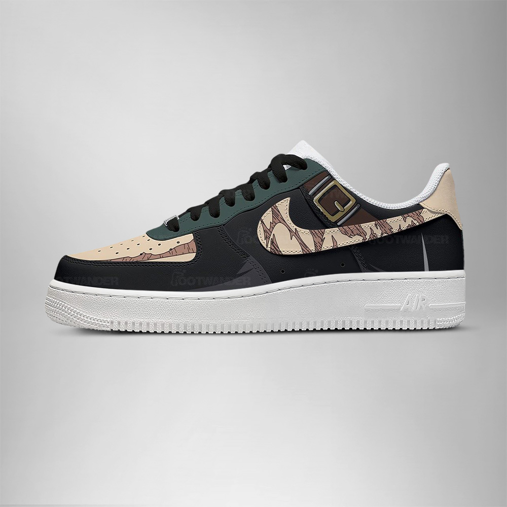 Maki - Jujutsu Kaisen AF1 Embossed Logo Sneakers - Image 3