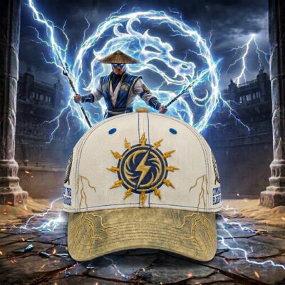 Raiden - Mortal Kombat 2D Embroidered Baseball Cap