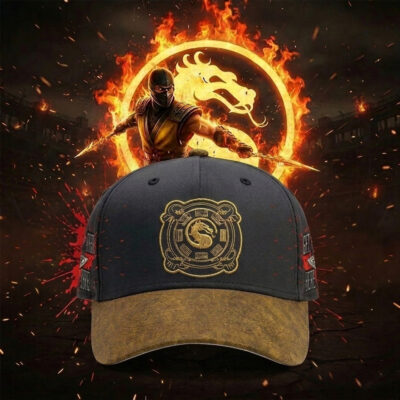 Scorpion - Mortal Kombat 2D Embroidered Baseball Cap