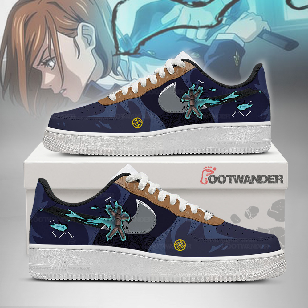 Kugisaki Nobara - Jujutsu Kaisen AF1 Embossed Logo Sneakers