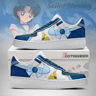 Sailor Mercury - Sailor Moon AF1 Shoes