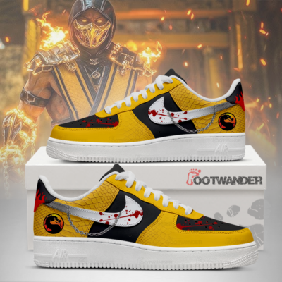 Scorpion - Mortal Kombat AF1 Shoes