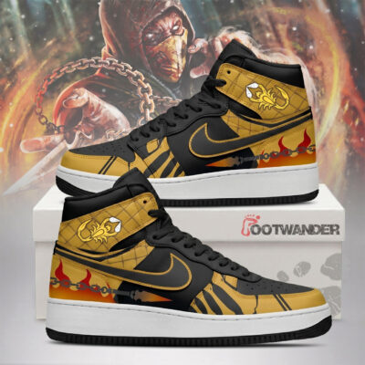 Scorpion - Mortal Kombat AJ1 Shoes