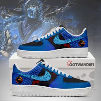 Sub-Zero - Mortal Kombat AF1 Shoes