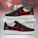 Ryomen Sukuna - Jujutsu Kaisen AF1 Embossed Logo Sneakers