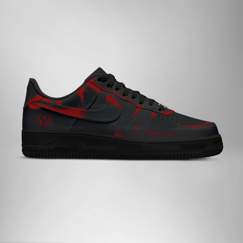 Ryomen Sukuna - Jujutsu Kaisen AF1 Embossed Logo Sneakers - Image 3