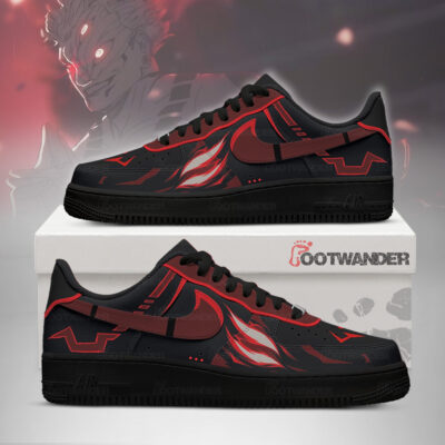 Ryomen Sukuna - Jujutsu Kaisen AF1 Embossed Logo Sneakers